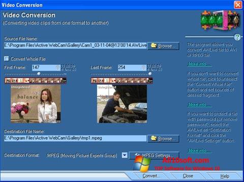 Captura de pantalla Active WebCam para Windows 10