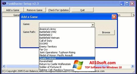 Captura de pantalla PunkBuster para Windows 10