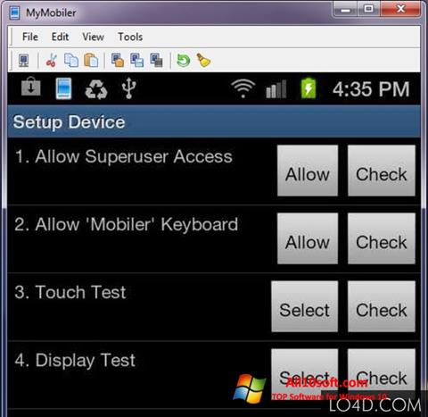 Captura de pantalla MyMobiler para Windows 10