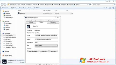 Captura de pantalla SpeedFan para Windows 10
