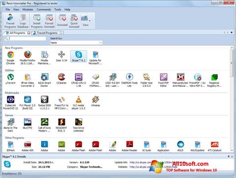 Captura de pantalla Revo Uninstaller para Windows 10