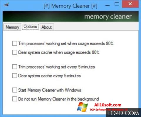 Captura de pantalla Memory Cleaner para Windows 10