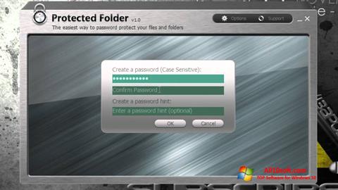 Captura de pantalla Protected Folder para Windows 10
