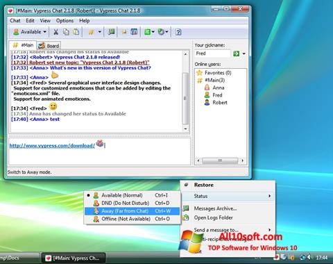 Captura de pantalla Vypress Chat para Windows 10