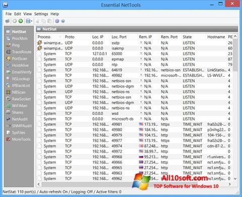 Captura de pantalla Essential NetTools para Windows 10