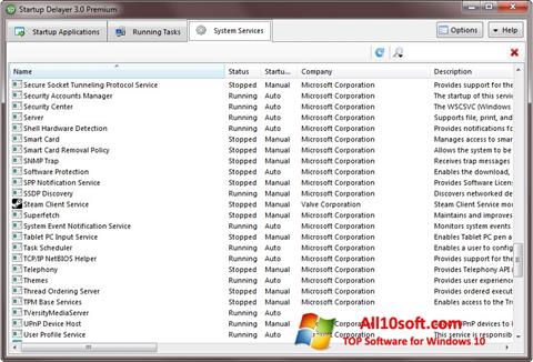 Captura de pantalla Startup Delayer para Windows 10