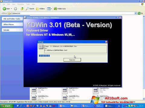 Captura de pantalla KDWin para Windows 10