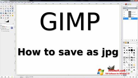 Captura de pantalla GIMP para Windows 10