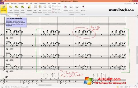Captura de pantalla Sibelius para Windows 10