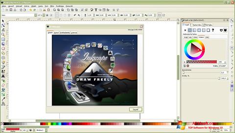 Captura de pantalla Inkscape para Windows 10