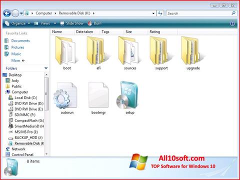 Captura de pantalla Windows 7 USB DVD Download Tool para Windows 10