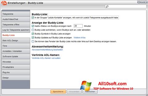 Captura de pantalla AOL Instant Messenger para Windows 10