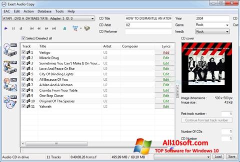 Captura de pantalla Exact Audio Copy para Windows 10