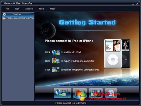 Captura de pantalla iPhone PC Suite para Windows 10