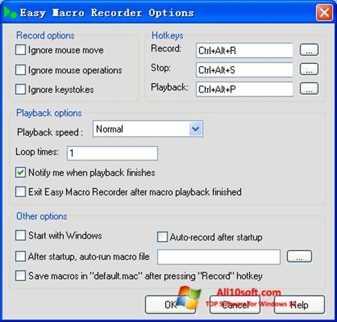 Captura de pantalla Easy Macro Recorder para Windows 10