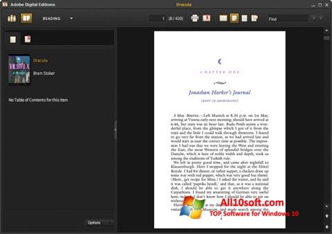 Captura de pantalla Adobe Digital Editions para Windows 10