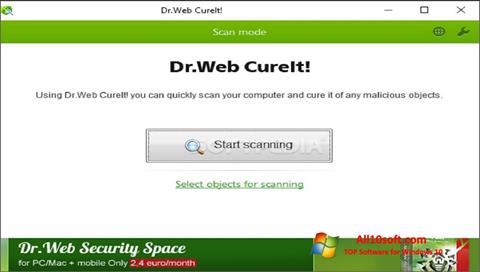 Captura de pantalla Dr.Web CureIt para Windows 10