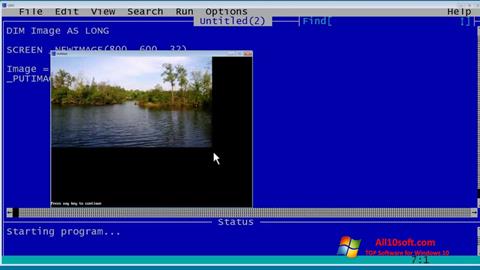Captura de pantalla QBasic para Windows 10