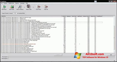 Captura de pantalla MP3Gain para Windows 10