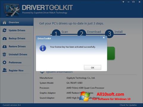 Captura de pantalla Driver Toolkit para Windows 10