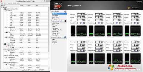 Captura de pantalla AMD Overdrive para Windows 10