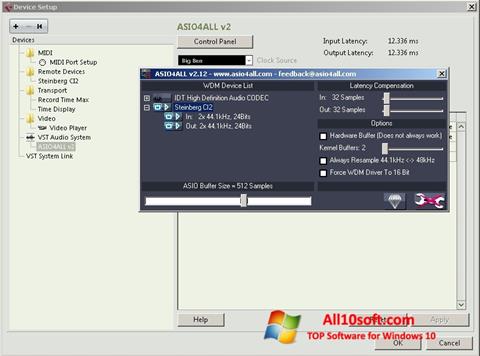 Captura de pantalla ASIO4ALL para Windows 10