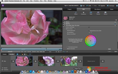 Captura de pantalla Adobe Premiere Elements para Windows 10