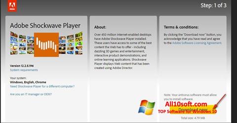 Captura de pantalla Shockwave Player para Windows 10
