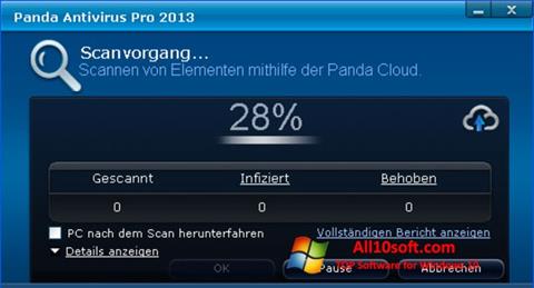 Captura de pantalla Panda Antivirus Pro para Windows 10