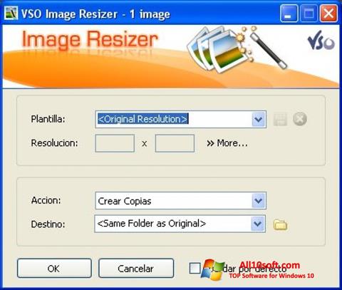 Captura de pantalla VSO Image Resizer para Windows 10