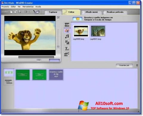Captura de pantalla WinDVD Creator para Windows 10