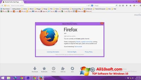 Captura de pantalla Mozilla Firefox Offline Installer para Windows 10