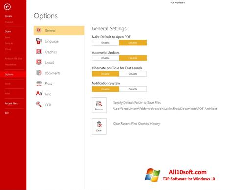 Captura de pantalla PDF Architect para Windows 10