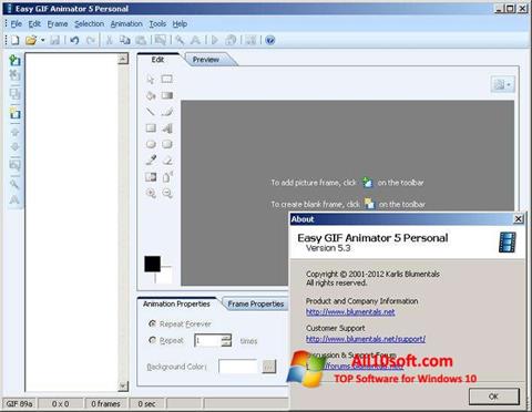Captura de pantalla Easy GIF Animator para Windows 10