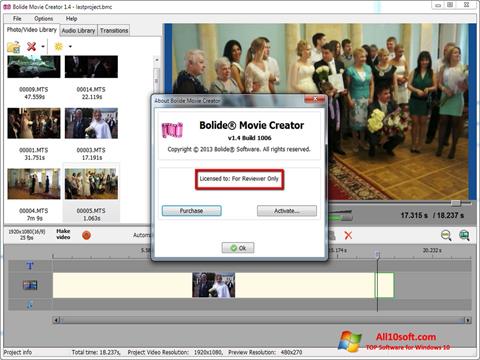 Captura de pantalla Bolide Movie Creator para Windows 10