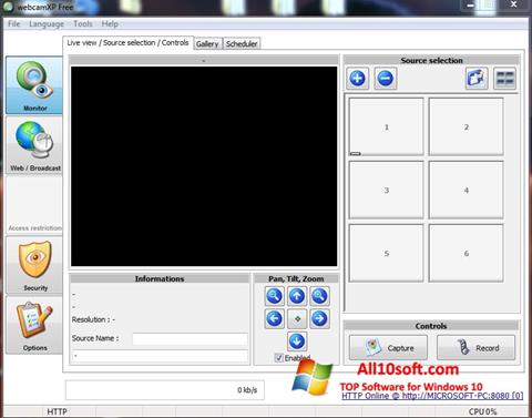 Captura de pantalla webcamXP para Windows 10