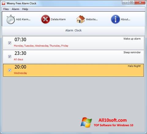 Captura de pantalla Free Alarm Clock para Windows 10