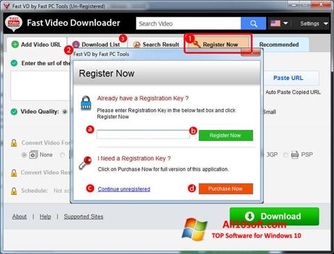 Captura de pantalla Fast Video Downloader para Windows 10