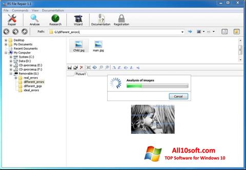 Captura de pantalla RS File Recovery para Windows 10