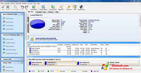 Captura de pantalla Paragon Hard Disk Manager para Windows 10