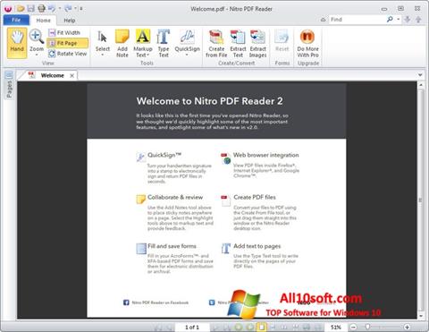 Captura de pantalla Nitro PDF Reader para Windows 10