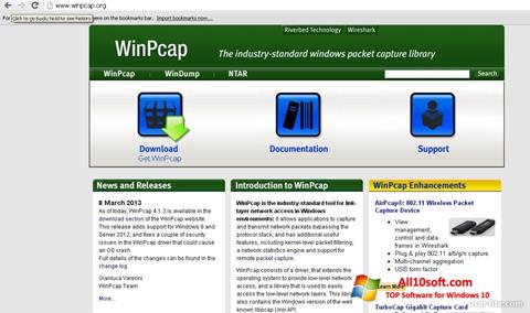 Captura de pantalla WinPcap para Windows 10