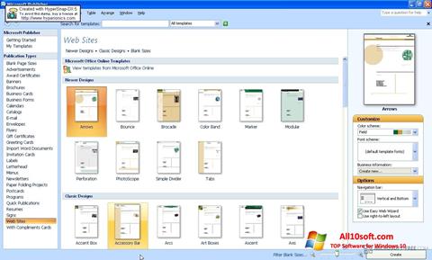 Captura de pantalla Microsoft Publisher para Windows 10
