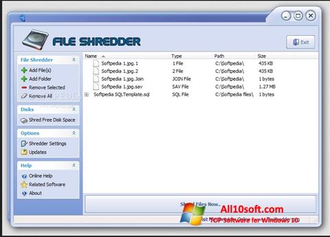 Captura de pantalla File Shredder para Windows 10