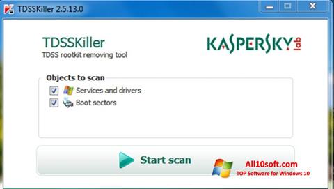 Captura de pantalla Kaspersky TDSSKiller para Windows 10