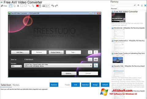 Captura de pantalla Free AVI Video Converter para Windows 10