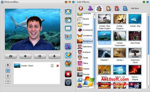 Captura de pantalla WebcamMax para Windows 10
