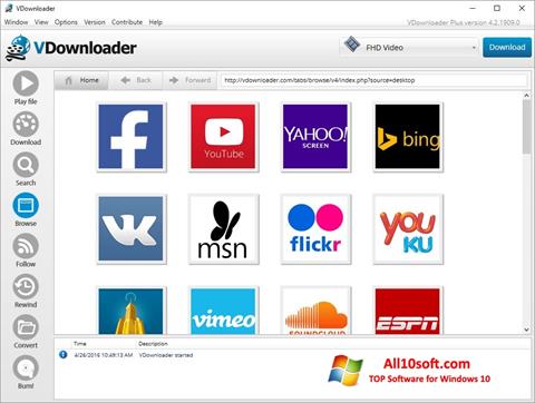 Captura de pantalla VDownloader para Windows 10