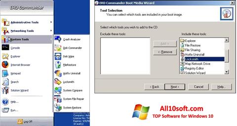 Captura de pantalla ERD Commander para Windows 10