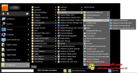 Captura de pantalla Start Menu X para Windows 10